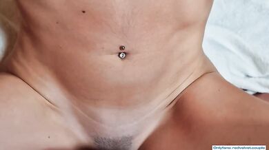 Couple's raw passion unfolds on sofa cum drips down her tits