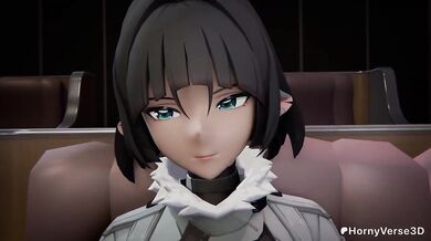 Jane Doe ZZZ destroyed by cumshot doggy creampie hentai animation