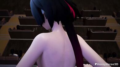 Jane Doe ZZZ destroyed by cumshot doggy creampie hentai animation
