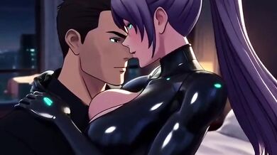 Cyborg assassin seduces target in luxury penthouse raw hentai passion