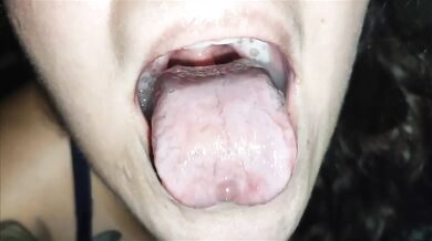 Milf chugs thick milk shot hogtied on knees gagging cum