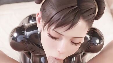 Chun Li Gets Destroyed in Latex Suit Bondage Hardcore Hentai Fuck