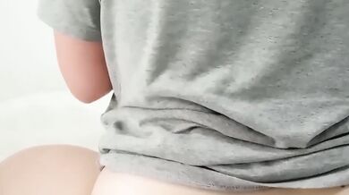 Tight pussy finger fucked innie squat college student