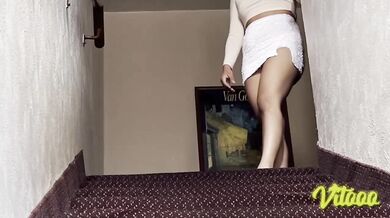 White miniskirt flashes POV girlfriend big ass latina fucked raw