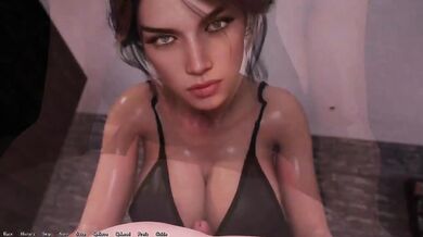Deepthroat fantasy ruined the librarian's tight pussy cum in mouth