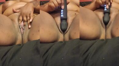 Ebony goddess jerks off for your hungry eyes