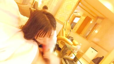 Front row privilege intense mouth exercises deep throat cum shot training
