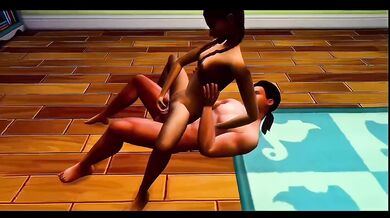 Vikki gets stuffed dripping creampie raw in wicked whims sims 4