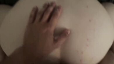 Submissive girlfriend takes a big cock in her ass moaning POV anal creampie