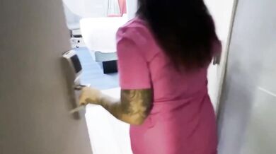 Big Ass Latina Maid gets destroyed during late checkout