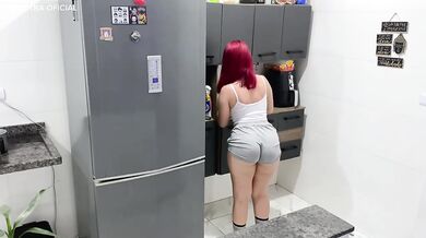 My maid’s tight shorts made me cum hard I couldn’t resist