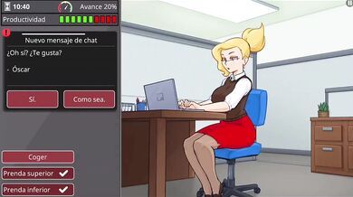 New secretary is a total fucking slut hentai blowjob