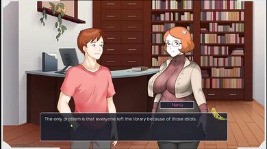 Milf Plaza in the empty library her pussy dripping while you game alone