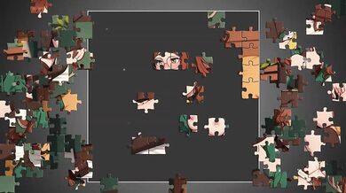 Monster Girl Fingers Herself in Hentai Puzzle Game