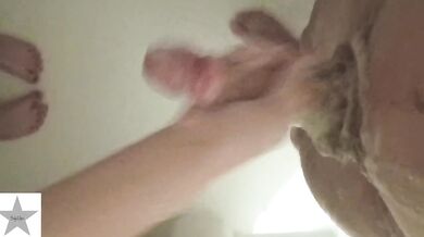 POV amateur girl gives soapy handjob in homemade video