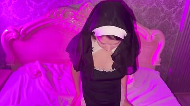Nun in 4K Deepthroats Loads Her Throat Raw Doggystyle POV