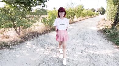 Innocent college redhead takes the roughest cock in her tight virgin cunt