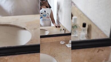 Latina BBW takes thick facial after swallowing every drop of her 18 year old creampie