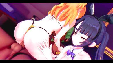 Mona and Fischl ruin your birthday with a gushing hardcore gift Genshin Impact