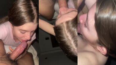 Shy latina gets ruined sucking neighbor’s thick cock after losing bet