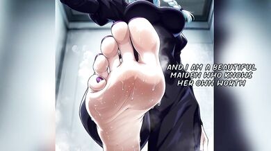 Mei Mei turns you into a slave with her jujutsu feet joi