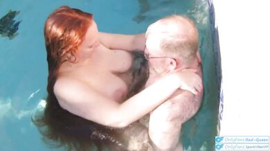 Redhead MILF Gets Destroyed In Outdoor Pool Underwater