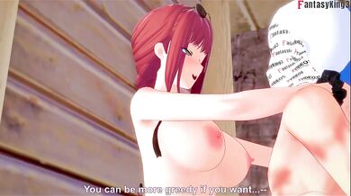 Makima’s lewd POV chainsaw sex tears her bikini raw hentai