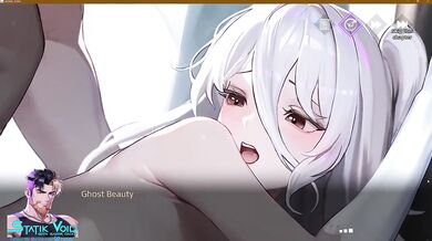 Gamer daddy destroyed me twice while Aeons Echo gameplay leaked sticky cum everywhere