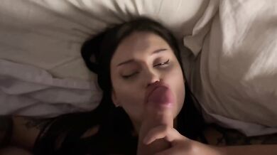 My step sister’s tight cunt gets destroyed in rough doggystyle cum