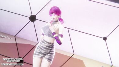 MAMAMOO's Starry Night Evelynn solo hentai uncensored MMD kpop dance game