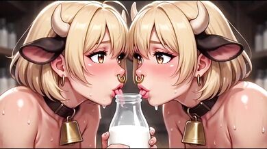 Blonde farm slut gets her big tits wrecked raw