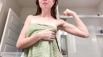Bare Ginger Milf's Nude Skincare Routine Leaks Perfect Amateur Body