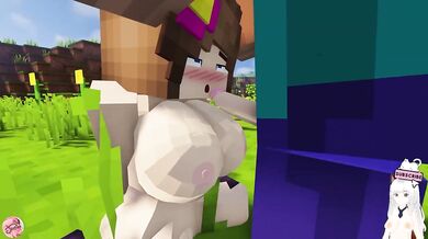 Fucked every busty cheater in Minecraft creampie compilation