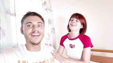 Petite redhead roommate gets destroyed after college class