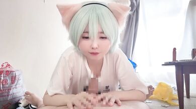 Petite japenese step sis ahegao blowjob cum face 18 year old