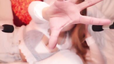 ASMR hot girl lets you pay her rent by helping you relax with ear eating and humming