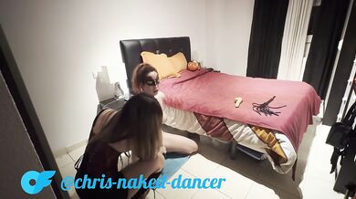 Stressed wife gets wrecked by her stud wife after work with a strap-on