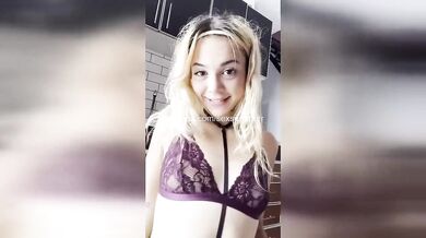 Virgin 19yo with tiny tits gets her tight cunt wrecked by daddy's huge cock creampie leak