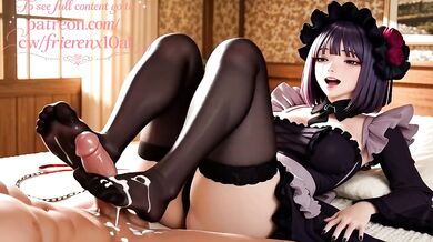 Cosplay slut rides anime hottie raw grinding wig on still bouncing hard