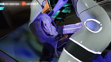 Deep throating is the key to success in space. 3D Hentai Game