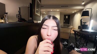 Beautiful white girl comes very shy to ask me to fuck her again