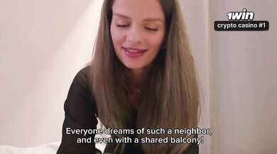 A neighbor came through the shared balcony to my bedroom.