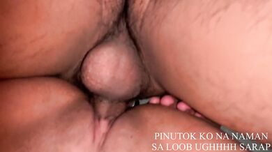 18 Years old Pinay Horny Gets Creampie by his Lucky Fan from Manila PINUTOK pa sa loob