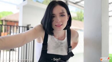 Beauty Auto-Mechanic Deepthroat, Rough Fucks and Gets Facial POV