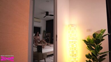 Stepsister spies on us while my boyfriend fucks me - SolaZola