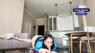 Hot Russian beauty makes the world's best cock rider