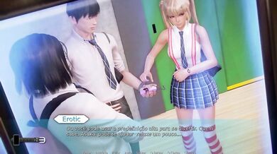 Waifu Academy #32 ruined Asuka in the bathroom raw creampie first time anal