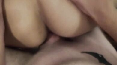 Cruise ship tight asian mouth destroyed by thick white cock