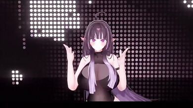 Elf VTuber destroyed gushing hentai cosplay dance
