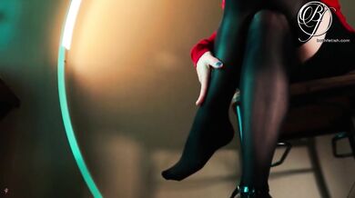 Under her skirt voyeur busted spying my secretary in office heels